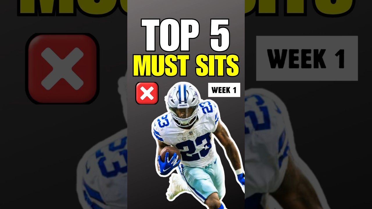 Top 5 MUST SITS for Week 1 2024 Fantasy Football ❌👎