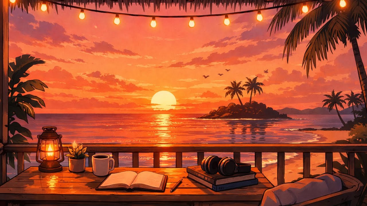 Hawaiian Sunset Lofi 🌴 Chill Beats to Relax Your Mind