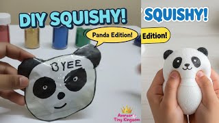 Super Cute Diy Panda Squishy Easy Homemade Squishy Without Foam Kit