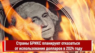 Страны БРИКС планируют отказаться от использования долларов в 2024 году