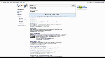 Google - How to turn off Google Instant search