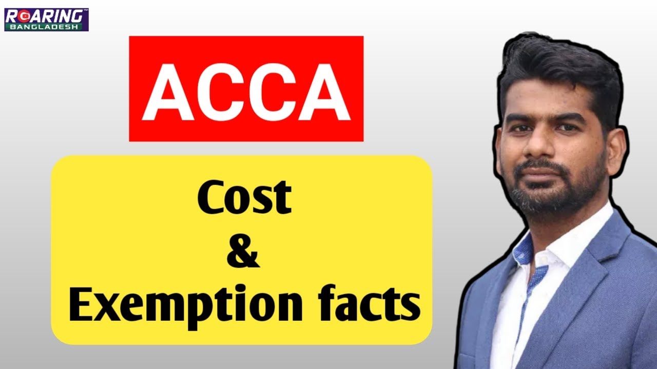 ACCA Cost & Exemption Facts ACCA_Global Professional Degree YouTube