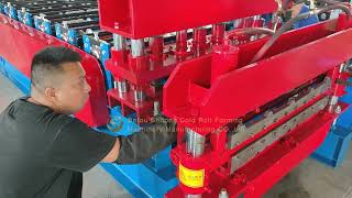840-836 Glazed Tile Double Layer Roll Forming Machine