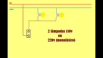 Como ligar 2 lâmpadas 110V em 220V?