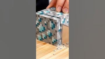 Minecraft Diamond Block Slicing ASMR!