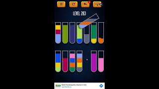 Water Sort Puzzle - Color Liquid Sorting Game Level 283 Solution