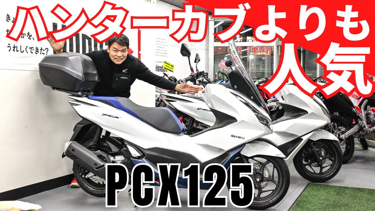 実は…ハンターカブよりも人気がある原付二種PCX125！実用性抜群で販売