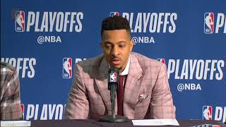 Damian Lillard & Cj Mccollum Postgame Press Conference After Game 4 Loss To New Orleans