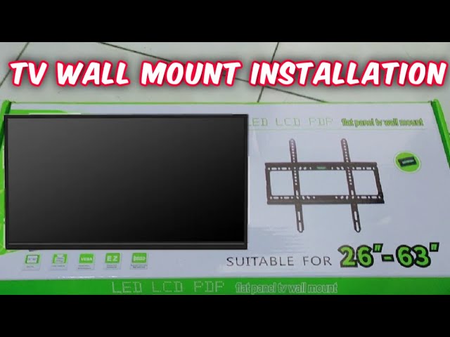 How To Install Led Lcd Pdp Tv Wall Mount Bracket 26 63 Tutorial Diy You - How To Put Up Tv Bracket On Wall