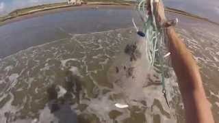 Surf fishing along the texas coast near galveston. using breakaway
tackle from corpus christi. rigged up long range fish finder with a
5oz super sinker. ...