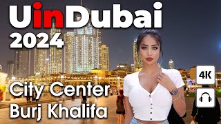 Dubai Live 24/7 🇦🇪 Night City Center, Burj Khalifa [ 4K ] Walking Tour