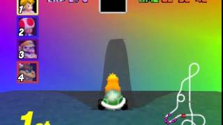 mario kart 64 rainbow road hack texture