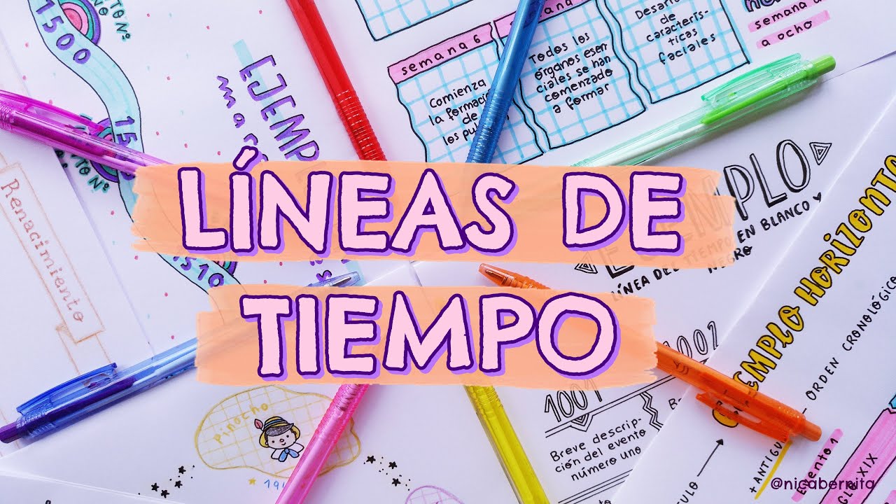 CÓmo Hacer Una LÍnea De Tiempo 🌜¿quÉ Es Un Eje CronolÓgico🌛 Ideas De