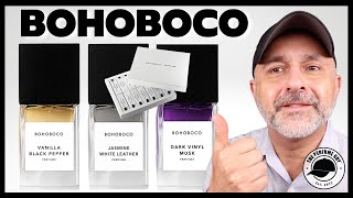 BOHOBOCO Fragrances Review: Unveiling 3 Unique Scents Dark Vinyl Musk, Jasmine White Leather +