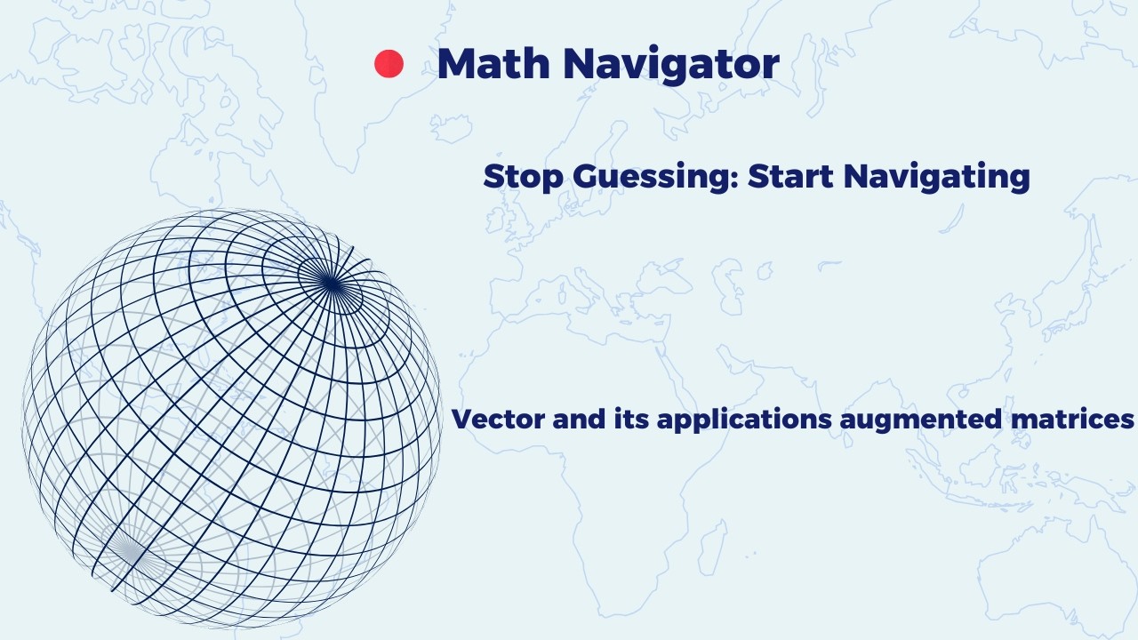 IB math AA/AI Hl vectors augmented matrices