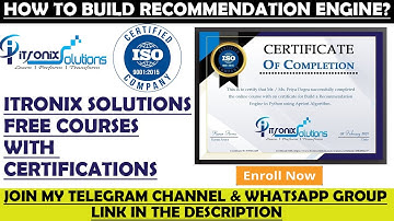 How to build Recommendation Engine | Free Online Course on Recommendation Engine with  Certificate