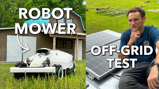 This Robot Mower is 100% Solar Powered! | Luba 2 OffGrid Test with Tall Grass and Limited Internet
