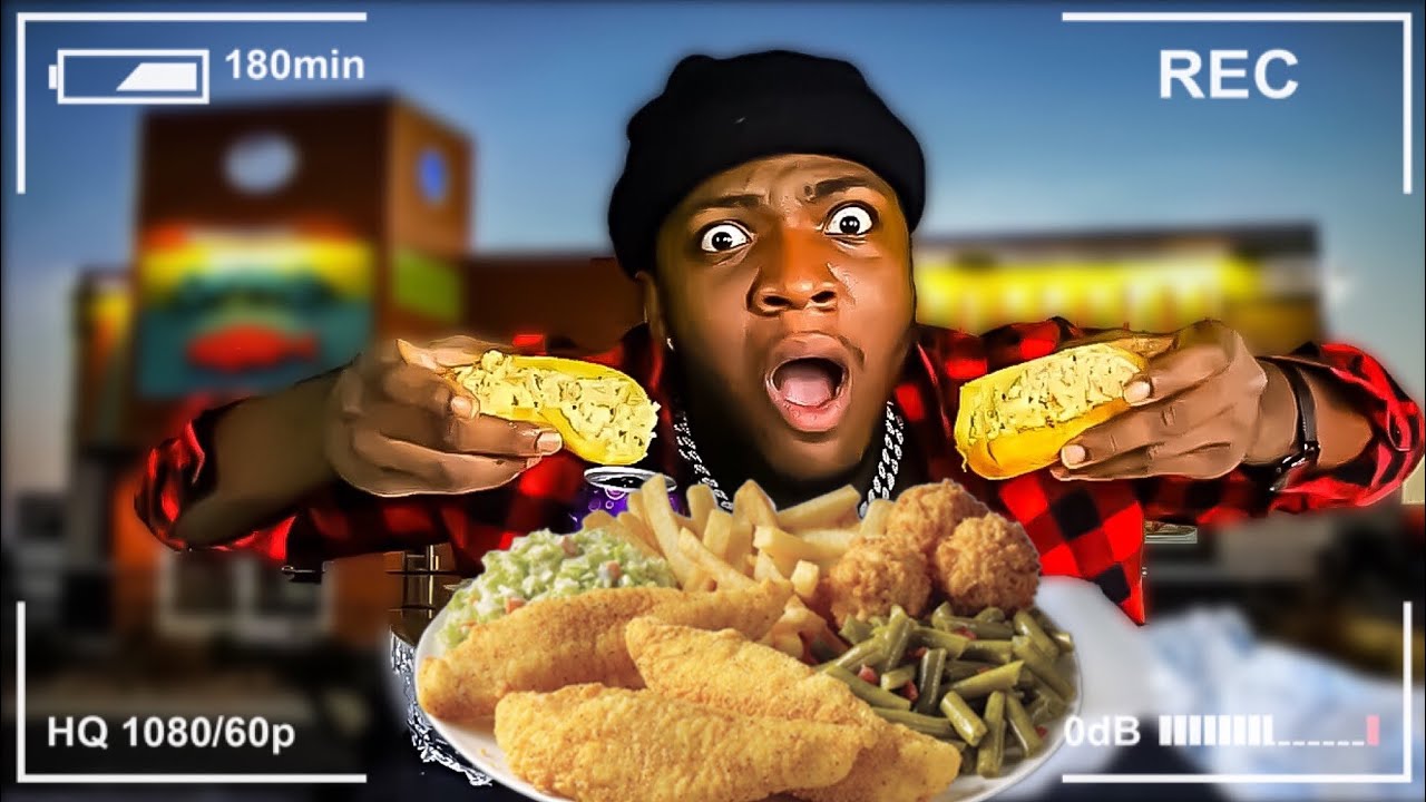 LOBSTER ROLLS and CATFISH MUKBANG CAPTAIN D'S SEAFOOD ***Eating Show