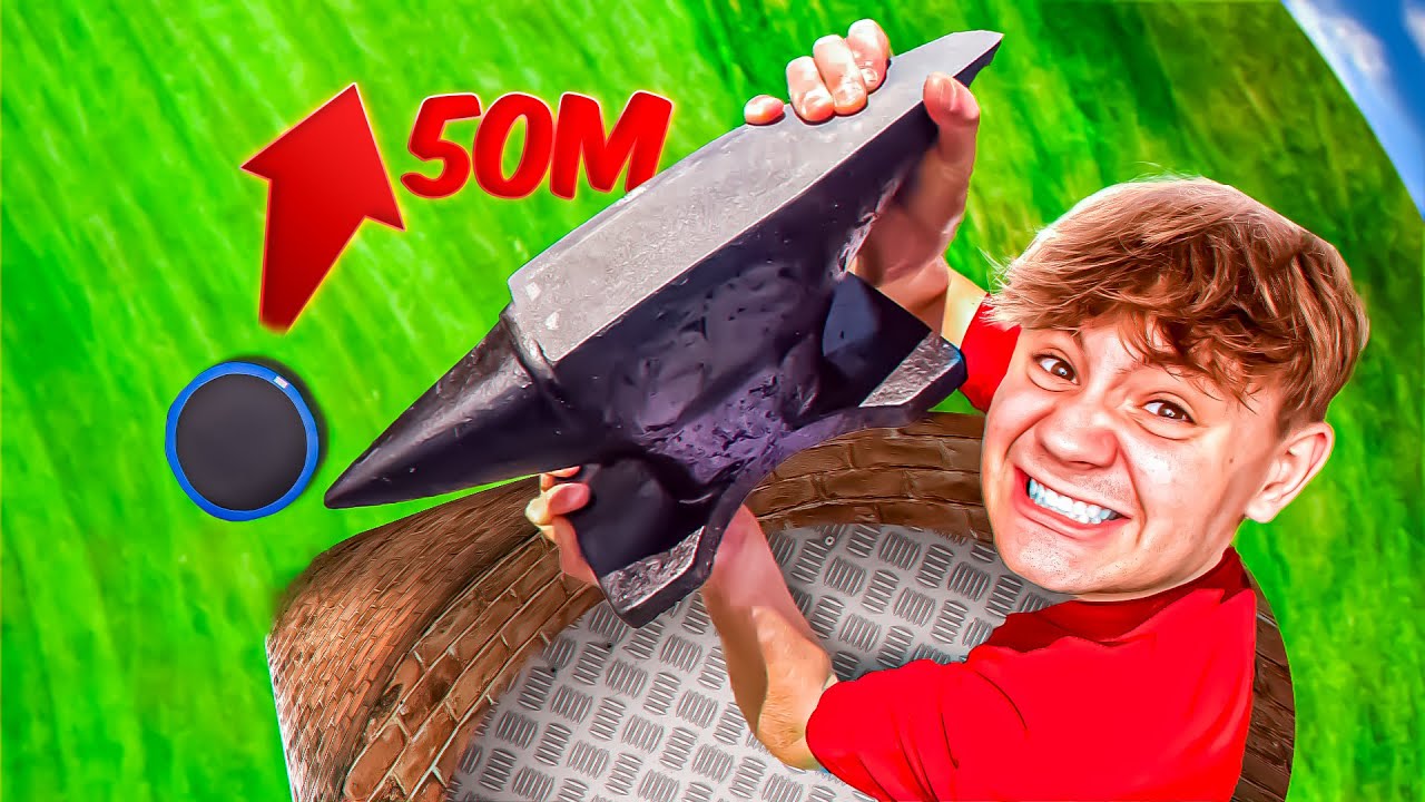 Kovadlina VS Trampolína Z 50 Metrů!