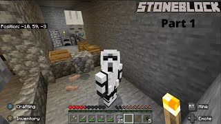 StoneBlock Part 1 (Minecraft Bedrock)
