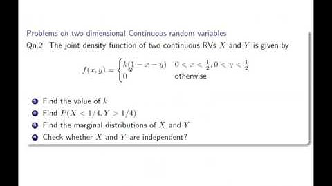Cont Bivariate distributions part 1-MODULE II