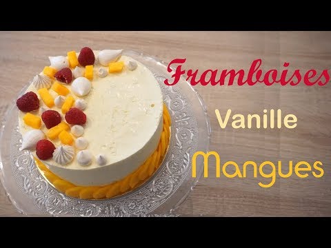 Je Patisse Un Entremet Mangue Vanille Framboise Youtube