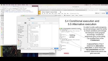 Conditional and Alternative Execution