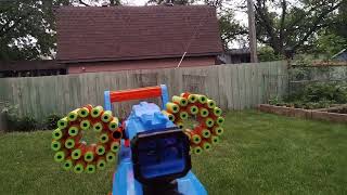 the best dart blaster minigun(X-Shot insanity rage fire review)