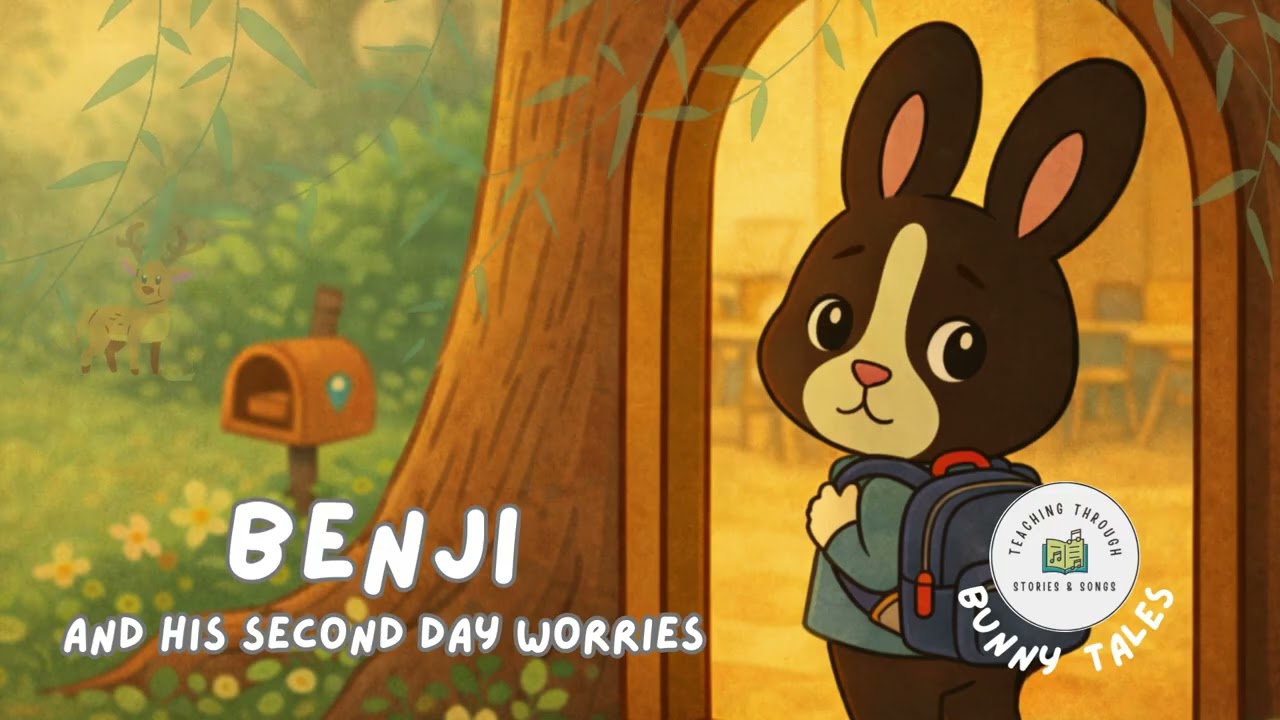 Benji's Second Day Worries | Bunny Tales Sleep Stories For Kids