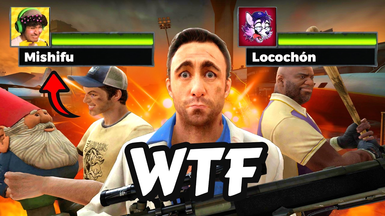 JUGUÉ un VERSUS con STREAMERS en LEFT 4 DEAD 2 💀🔥 *termina mal*