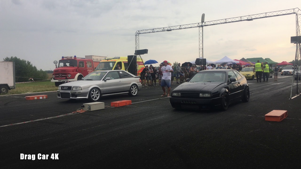 Audi S2 Coupe Turbo ( 2.2 20V Turbo) vs VW Corrado 2.0 16V Turbo - 🚗 Drag race 🚦 - German muscle car