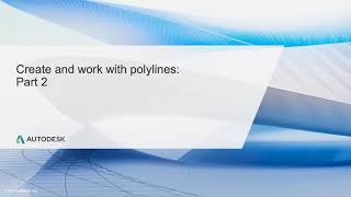 Professional AutoCAD for Design and Drafting Lesson 1.2:- ​Create and work with polylines Part 2