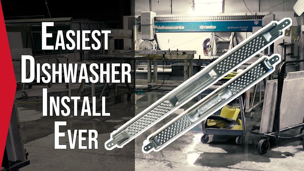 How to: Dishwasher Mounting Bracket Installation for Granite, Quartz or  Marble Countertops 