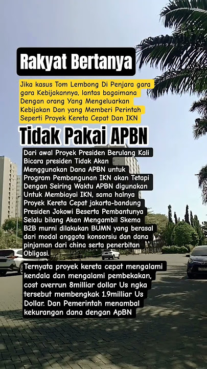 KASUS TOM LEMBONG JIKA KEBIJAKAN DIANGGAP MERUGIKAN NEGARA BAGAIMANA PRESIDEN #shorts #viralvideo