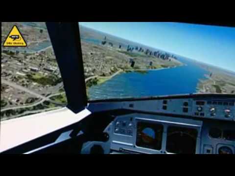 COCKPIT VIEW OF HUDSON RIVER FLIGHT | US Airways A...