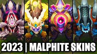 ALL MALPHITE SKINS SPOTLIGHT 2023 | League of Legends