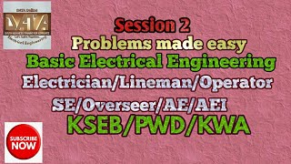 KSEB Sub Engineer Electrical |Pump operator KWA/Lineman PWD/AE/PSC Coaching classes #Problems easy 2