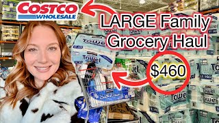 LARGE Family Grocery Haul 460 Costco SHOP with ME