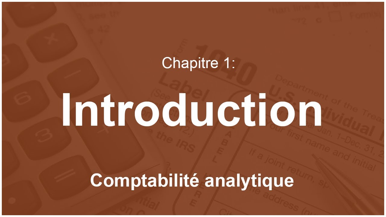 Comptabilité analytique : Introduction