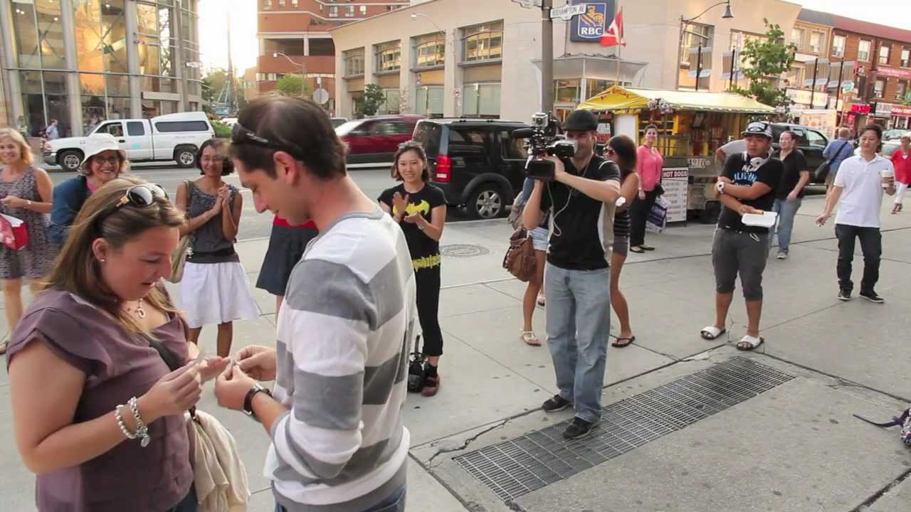 Surprise Marriage Proposal - A magician in Toronto helps make the magic happen