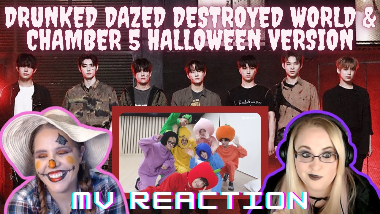 Enhypen 'Drunk-Dazed' Destroyed World & 'Chamber 5' Halloween Fruit | K-Cord Girls React