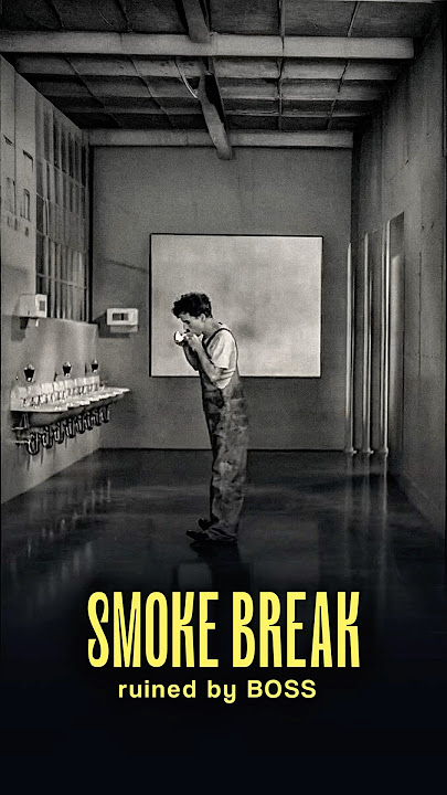Charlie Chaplin on Smoke Break