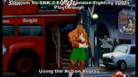 Capcom vs Snk 2 EO Millionaire Fighting 2001 Sagat Playthrough using the Action Replay for GC :D #GC