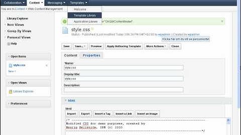 create a website using IBM Lotus Web Content Management v7