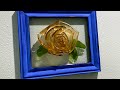 How to make glass roses from faux sea glass  epoxy resin art broken glass art with resin