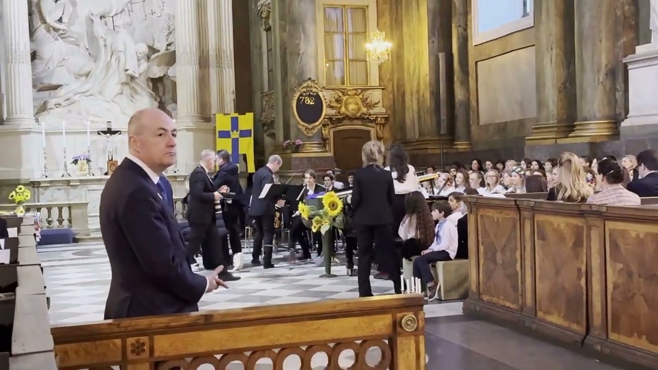 Fredsbön för Ukraina 🇺🇦 24.02.2026 Молебень для України. Стокгольм, Королівський палац.  