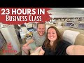 TRAVEL DAY VLOG! ✈️ Flying Emirates Business Class London to Auckland 🌎 Honeymoon Trip &amp; A380 Review