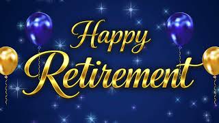 Background Video For Retirement Celebrations | HAPPY RETIREMENT