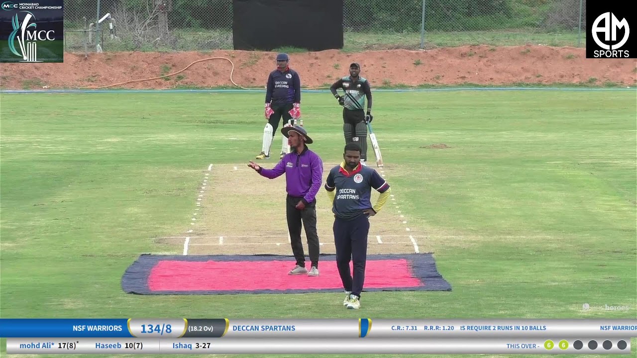 (M.C.C)MOINABAD CRICKET CHAMPIONSHIP SE-29 NSF Warriors VS Deccan Spartans 