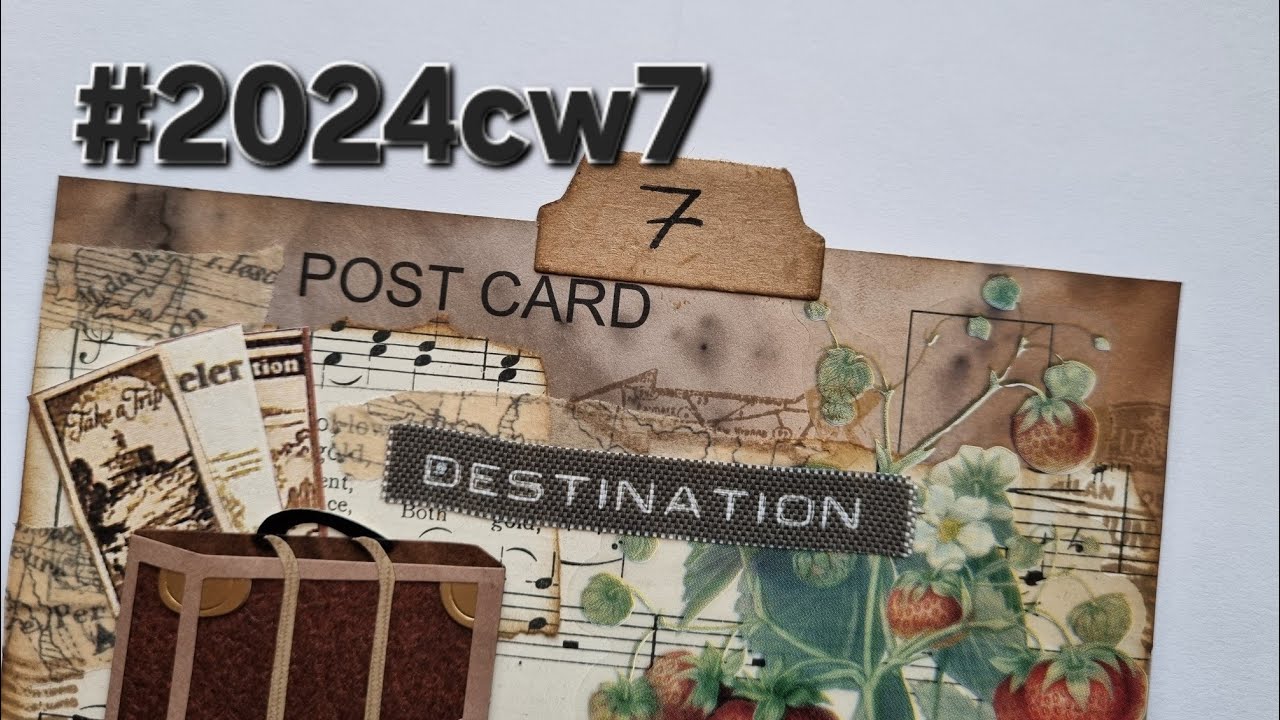 #2024cw7 Margarete Miller collage challenge 2024 week 7 - YouTube